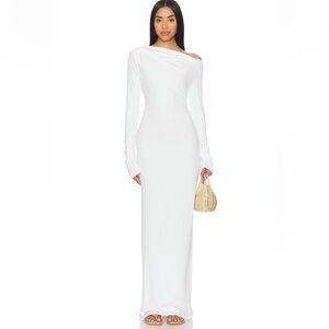 Chic One-Shoulder White Dress